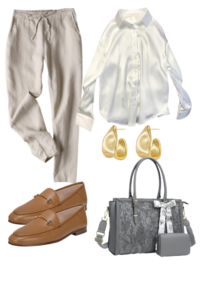 Polished Business Traveler Look-outfit ideas for plane