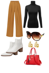 Bold and Trendy Statement Pieces-outfit ideas for plane