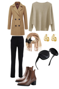 Layered Cozy Traveler Ensemble-outfit ideas for plane 