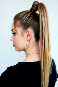 High Ponytail With Volume