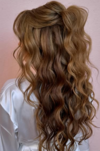 Half-Up, Half-Down With Loose Curls