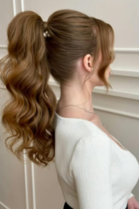 The High Ponytail With Volume