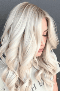 Silver or Platinum Peekaboo Hair