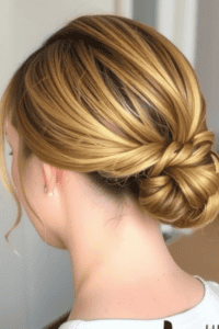 Chic Low Twisted Bun