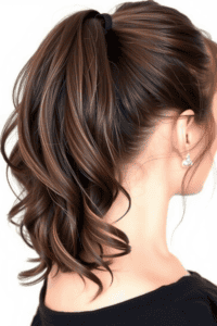 Textured High Ponytail