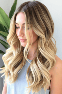 Long Layered Cut with Beach Waves