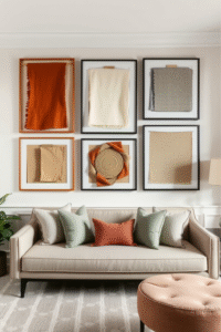 DIY Framed Fabric Wall Art