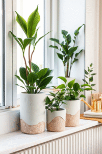 DIY Faux Concrete Planters