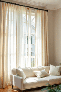 DIY No-Sew Linen Curtains