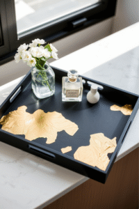 Gold Leaf Accent Trays
