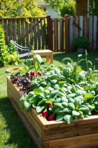Raised Garden Bed for Herbs and Veggies