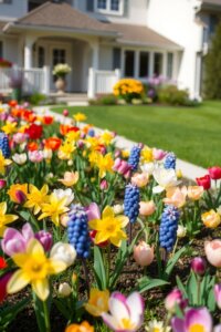 Colorful Flower Bed