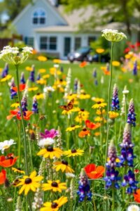 Flower Garden with Seasonal Blooms