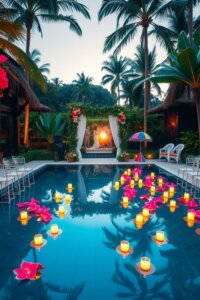Garden Pool Wedding