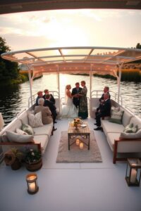 Wedding on a Houseboat