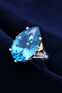 Blue Topaz With Bold Shape