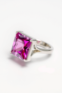 Pink Spinel Ring: