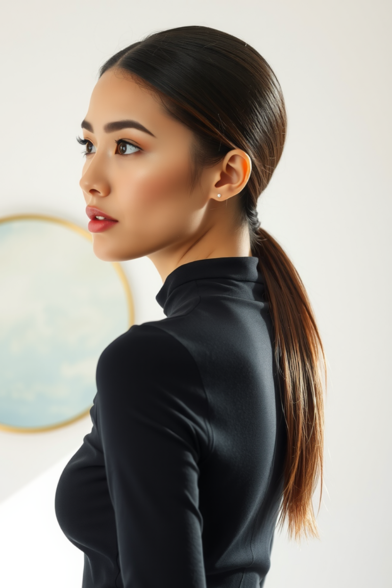 Sleek Low Ponytail