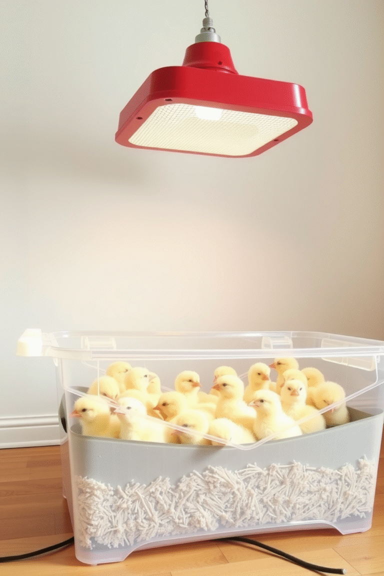 Plastic Storage Bin Brooder