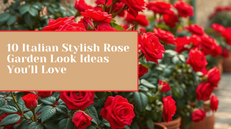 10 Italian Stylish Rose Garden Look Ideas You’ll Love
