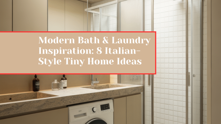 Modern Bath & Laundry Inspiration: 8 Italian-Style Tiny Home Ideas
