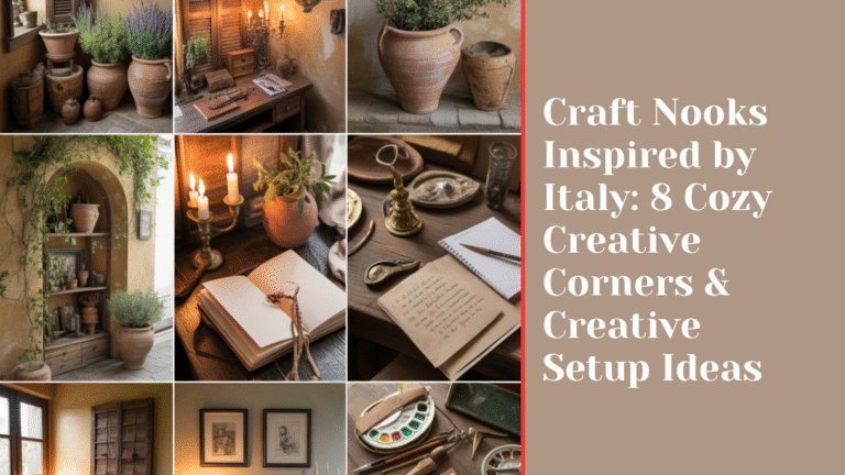 Craft Nooks Inspired by Italy: 8 Cozy Creative Corners & Creative Setup Ideas